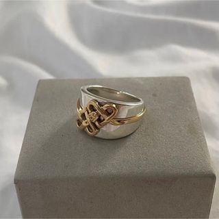 エルメス ハート ベルト リング HERMES ヴィンテージ コンビ ゴールド