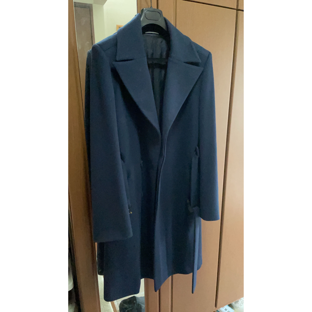Dior Homme wool cloth belted coat