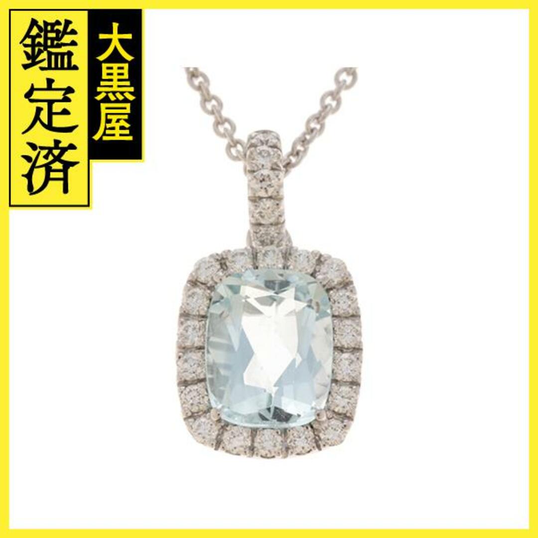 アクセサリーポンテヴェキオ　ネックレス　K18　アクアマリン　ダイヤモンド【430】