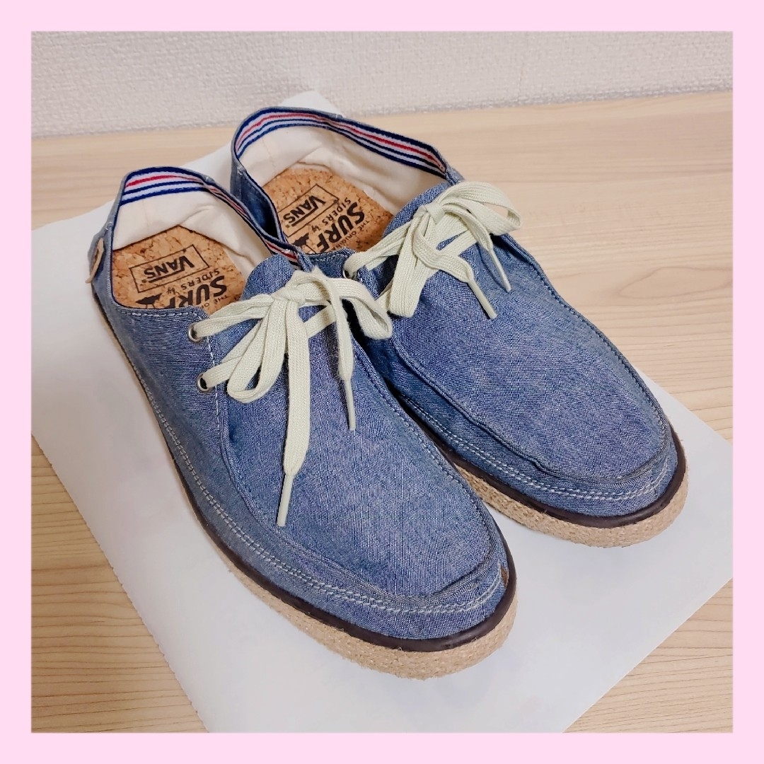 vans surf siders デッキシューズ　ネイビー