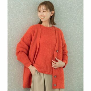 アーバンリサーチロッソ(URBAN RESEARCH ROSSO)の【orange】ヘアリーミドルカーディガン(カーディガン)