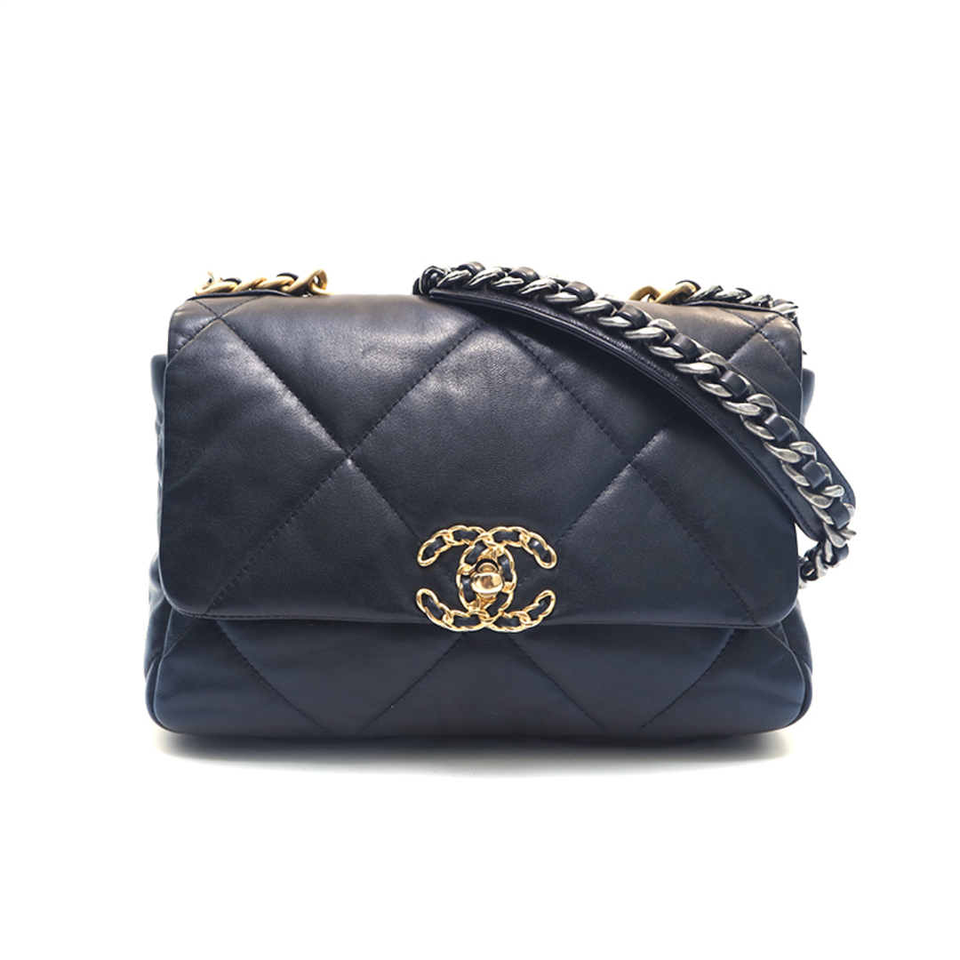 シャネル CHANEL ショルダーバッグ 19 ココマーク マトラッセ 2WAY ...