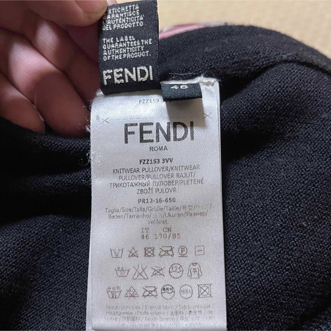 FENDI(フェンディ)のFENDI Roma メンズ・ニットセーター・美品 メンズのトップス(ニット/セーター)の商品写真