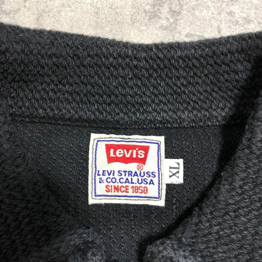 Levi's(リーバイス)のLevi's リーバイス 長袖サーマルポロシャツ ブラック 90s サイズXL メンズのトップス(Tシャツ/カットソー(七分/長袖))の商品写真