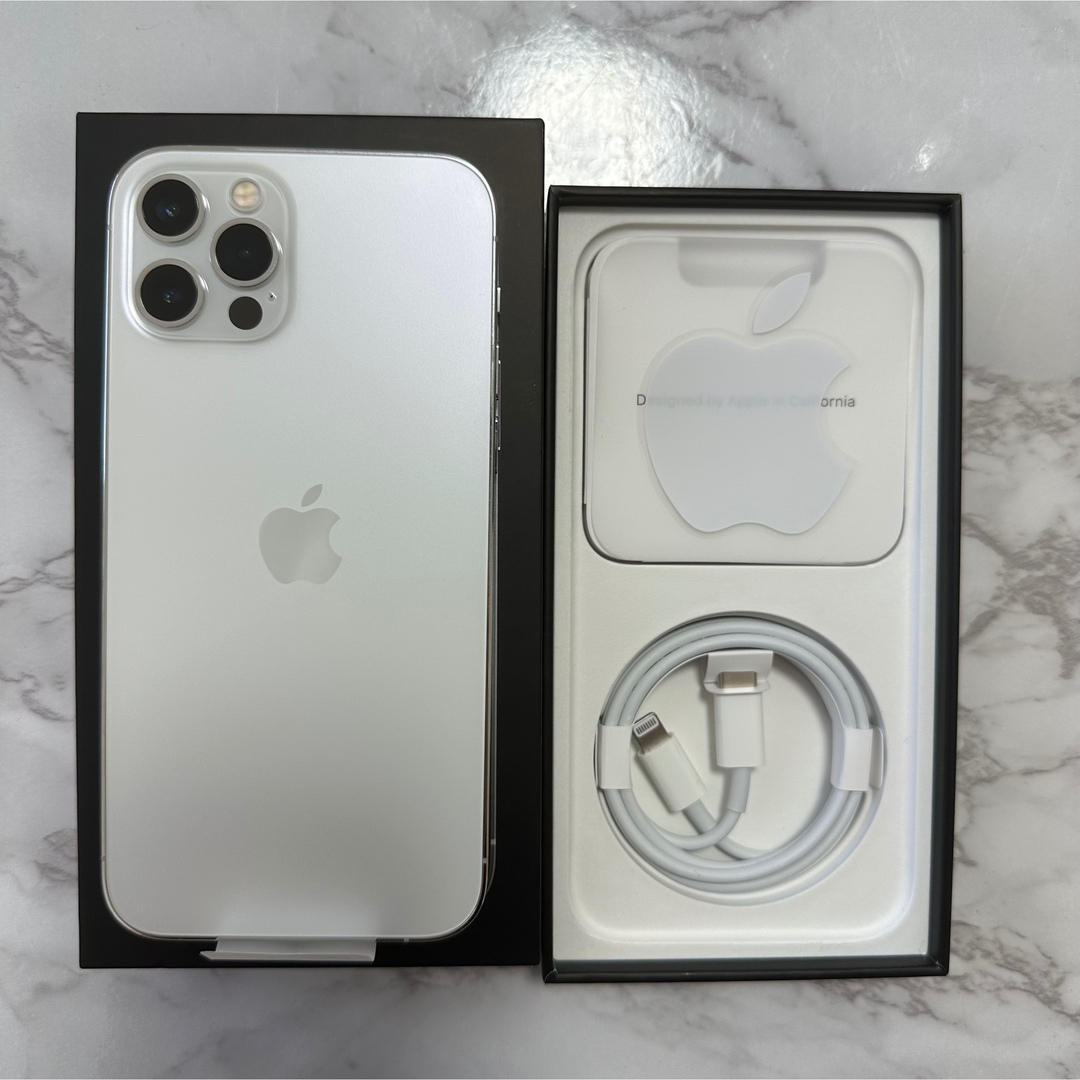 新品】iPhone 12 pro シルバー 256 GB SIMフリー - スマートフォン本体