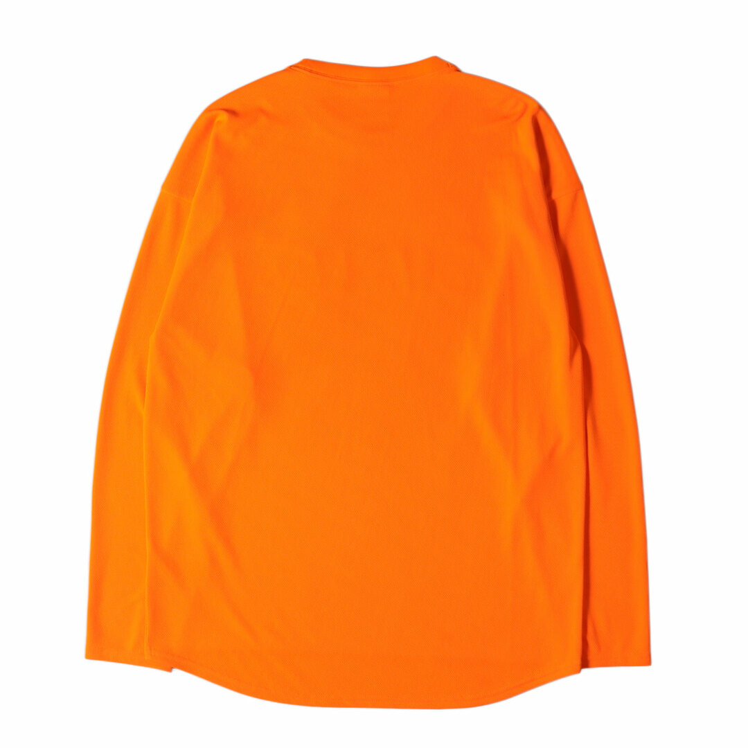 Tシャツ/カットソー(七分/長袖)F.C.Real Bristol エフシーレアルブリストル Tシャツ サイズ:XL メッシュジャージ ツアー クルーネック ロングスリーブ Tシャツ 長袖 L/S AUTHENTIC LOGO TOUR TEE 19SS オレンジ トップス カットソー ロンT ストリート ブランド【メンズ】【美品】