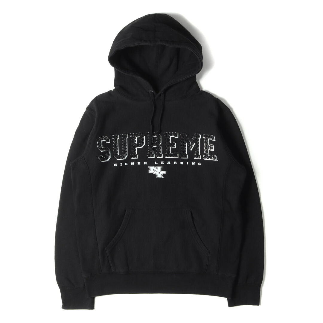 Supreme(シュプリーム)のSupreme シュプリーム パーカー サイズ:M ラインストーンロゴ スウェット パーカー Gems Hooded Sweatshirt 20SS ブラック 黒 トップス カットソー 長袖 カジュアル ストリート ブランド【メンズ】【中古】 メンズのトップス(パーカー)の商品写真