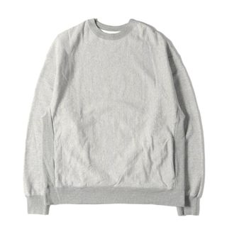 moc T モクティー スウェット サイズ:L Begin BEMAS 別注 ネオン ヘザー スウェット シャツ NEON HEATHER SWEATSHIRT MTS5JS380 クルーネック 裏毛 ヘザー 20AW グレー ネオンイエロー トップス カットソー トレーナー シンプル 無地 ブランド 【メンズ】【中古】(スウェット)