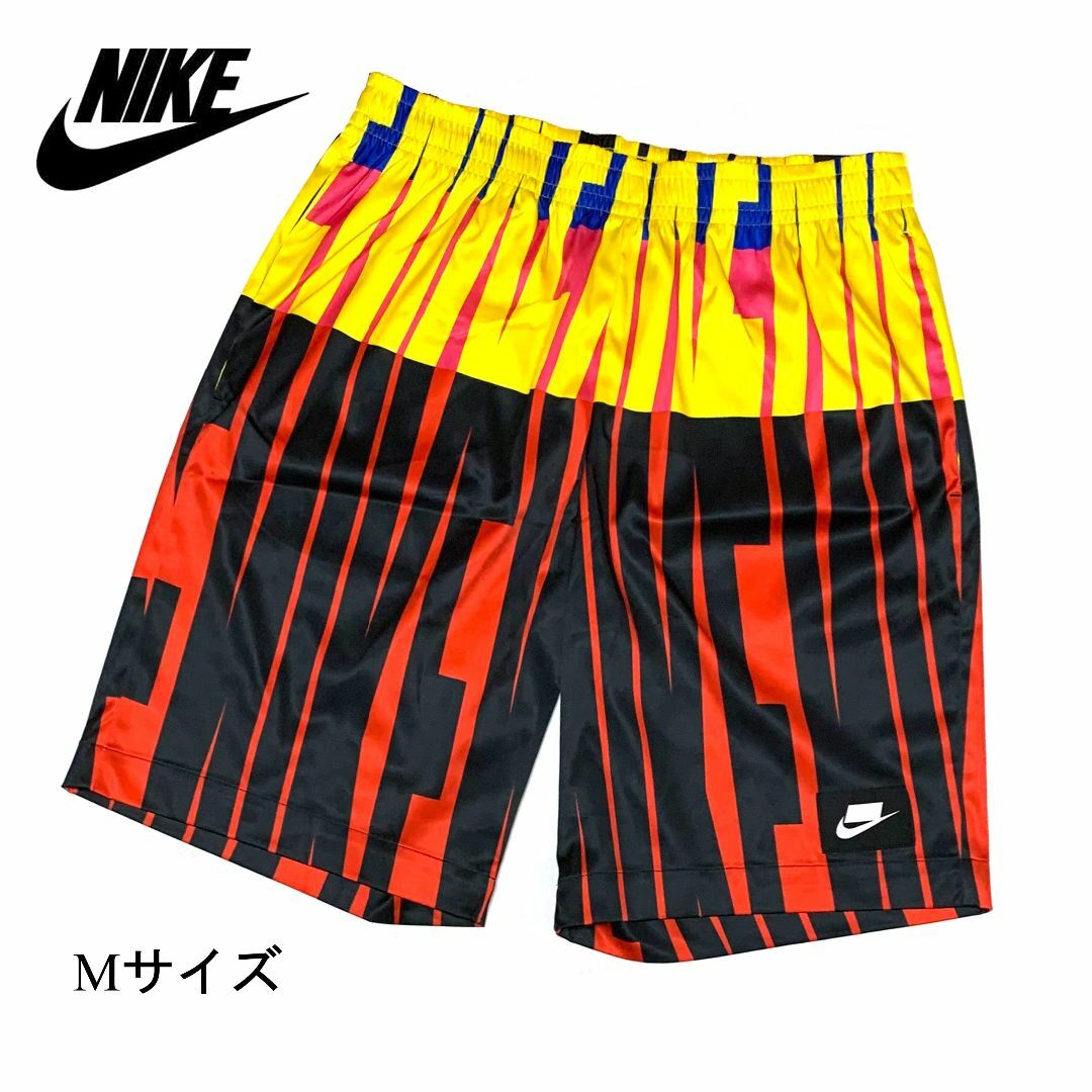 NIKE(ナイキ)の新品　 Mサイズ　ナイキ　ウィメンズ　ショーツ　AOP　ショート　イエロー レディースのパンツ(ハーフパンツ)の商品写真