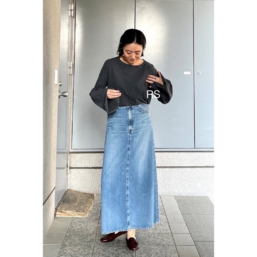 DEUXIEME CLASSE - UPPER HIGHTS 「the Lazy skirt」ダメージdenimの