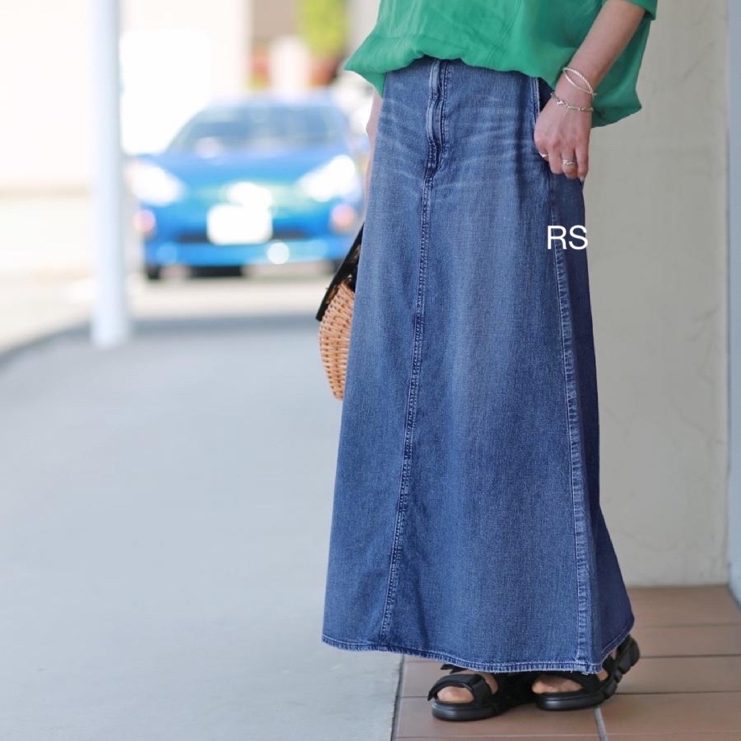 DEUXIEME CLASSE - UPPER HIGHTS 「the Lazy skirt」ダメージdenimの