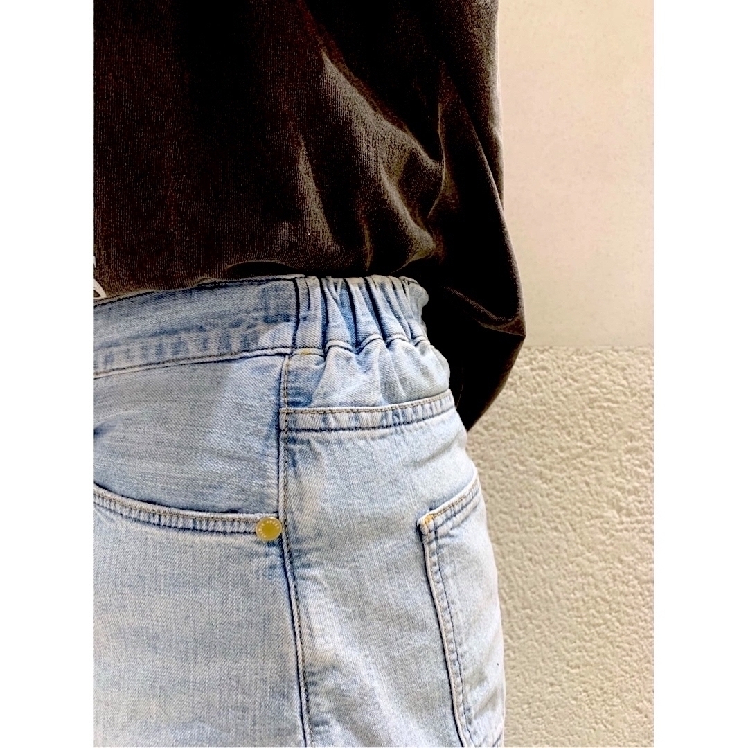 DEUXIEME CLASSE - UPPER HIGHTS 「the Lazy skirt」ダメージdenimの