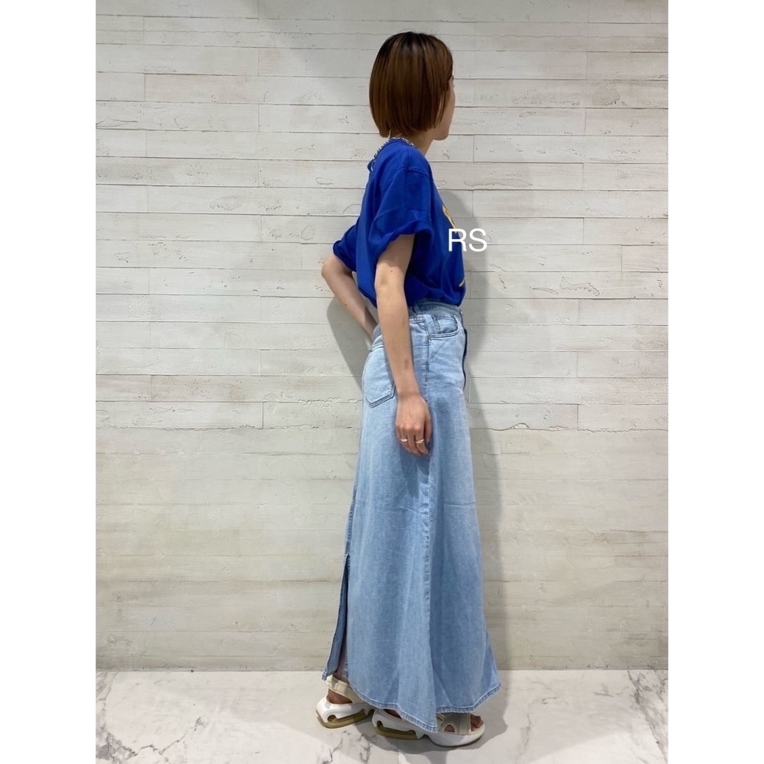 DEUXIEME CLASSE - UPPER HIGHTS 「the Lazy skirt」ダメージdenimの