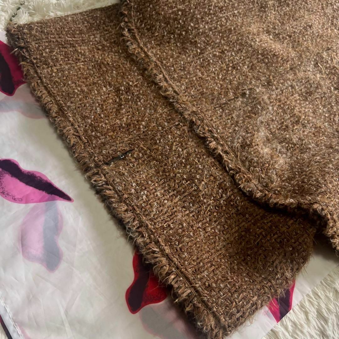 美品】Rene ロングコート ケープ ブラウン TISSUE 36 M-