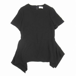 カルバンクライン(Calvin Klein)の美品 カルバンクライン ジョーゼット風 半袖 ブラウス ストレッチ素材 シャツ(シャツ/ブラウス(半袖/袖なし))