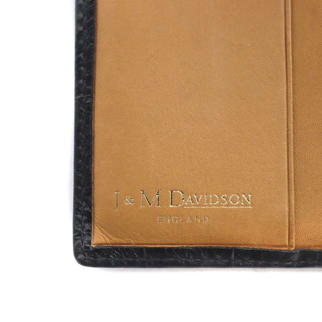 未使用品 J&M DAVIDSON 財布 二つ折り クロコ
