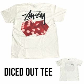 ステューシー(STUSSY)のSTUSSY ステューシー ダイスアウト Tシャツ WHITE Lサイズ(Tシャツ/カットソー(半袖/袖なし))