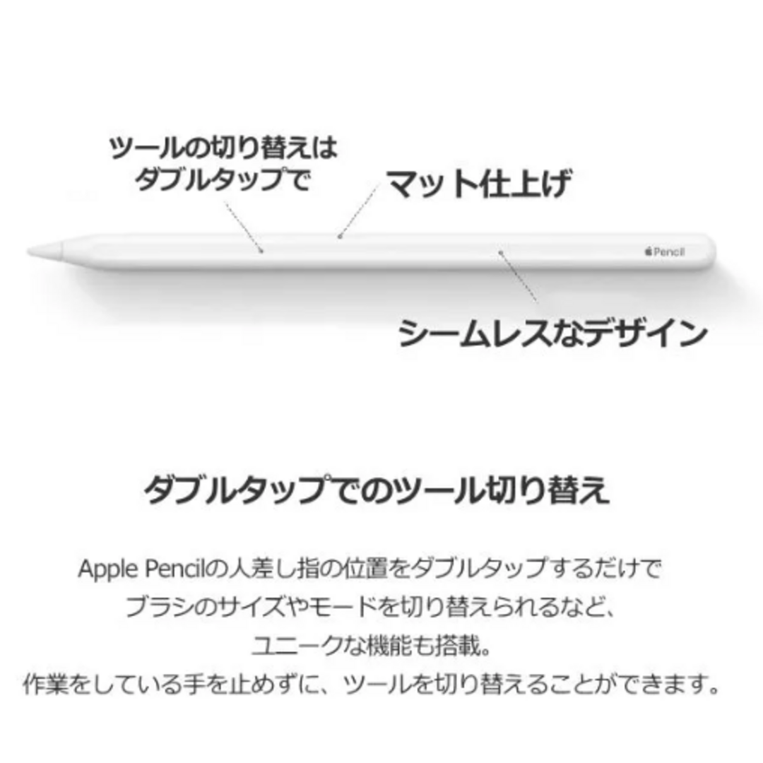 Apple   新品未開封 Apple Pencil アップルペンシル 第２世代 MU8F2J A