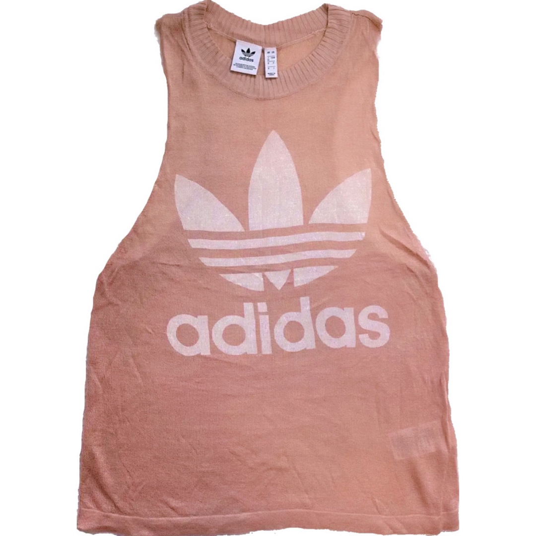 adidas(アディダス)のアディダス 新品 ビッグトレフォイル Tシャツ タンクトップ シースルー  レディースのトップス(Tシャツ(半袖/袖なし))の商品写真