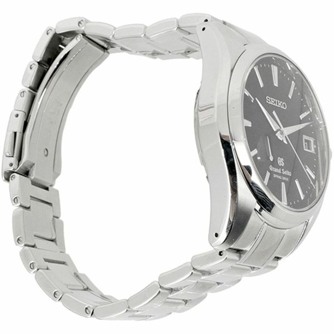 グランドセイコー 腕時計 ウォッチ メンズ シルバー 黒文字盤 仕上済 機械点検済 h-c061