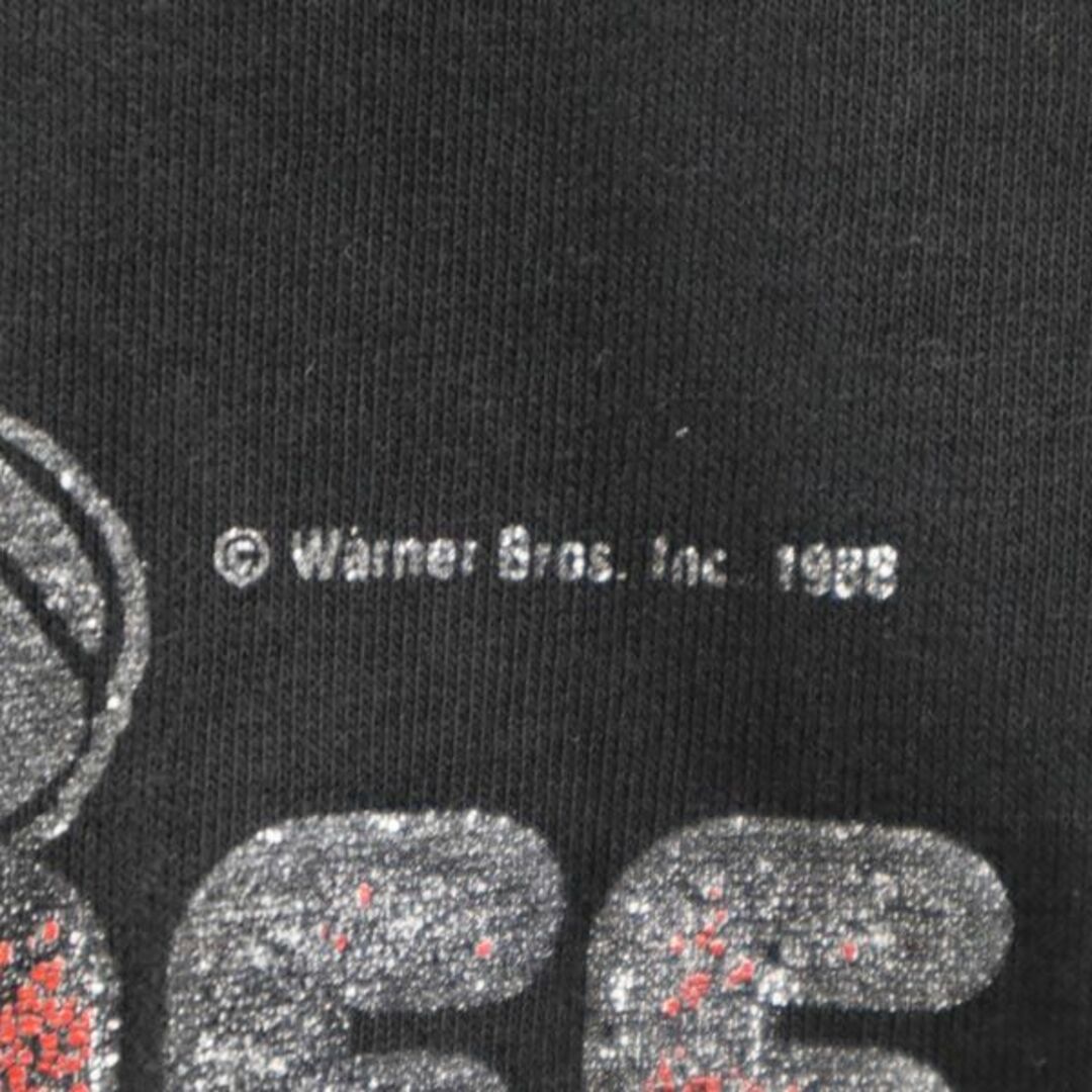 ワーナー・ブラザーズ 80s ヴィンテージ シルベスター柄 プリント 半袖 Tシャツ ブラック Warner Bros ビッグサイズ メンズ   【230906】