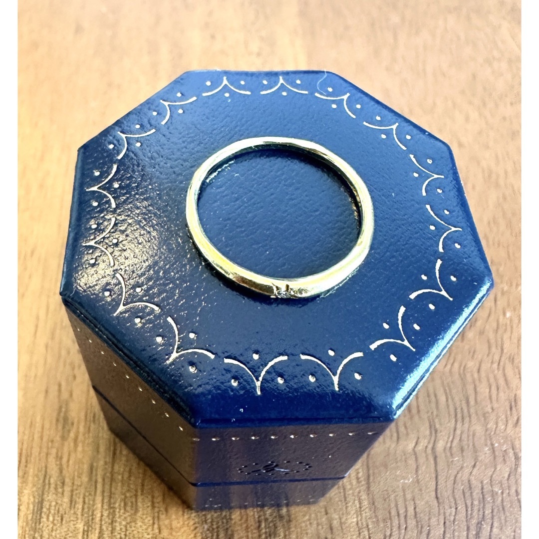 HUM(ハム)のお値下げ　hum ゴールド　リング　一粒ダイヤ　美品 レディースのアクセサリー(リング(指輪))の商品写真