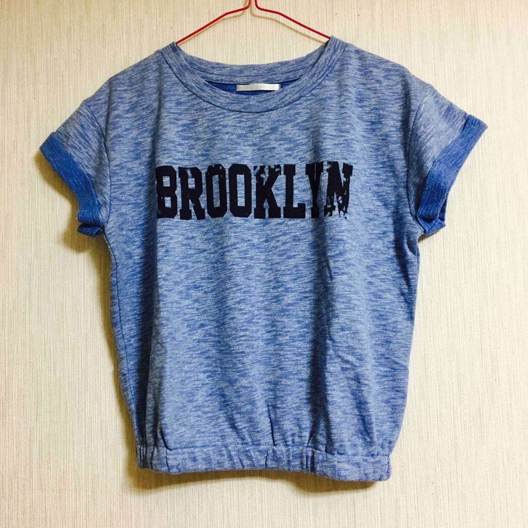 RETRO GIRL(レトロガール)のブルー＊ロゴTシャツ レディースのトップス(Tシャツ(半袖/袖なし))の商品写真