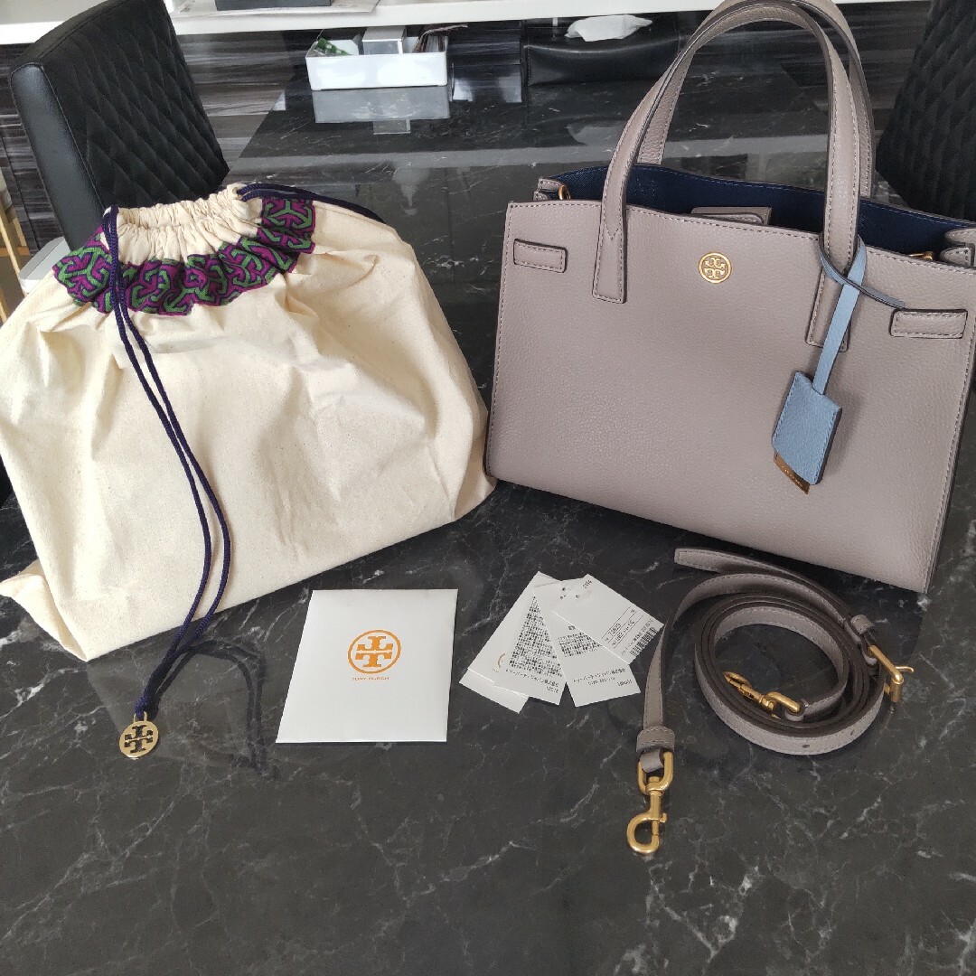 極美品　TORY BURCH トリーバーチ　グレー　ショルダーバッグ　ミニ　人気