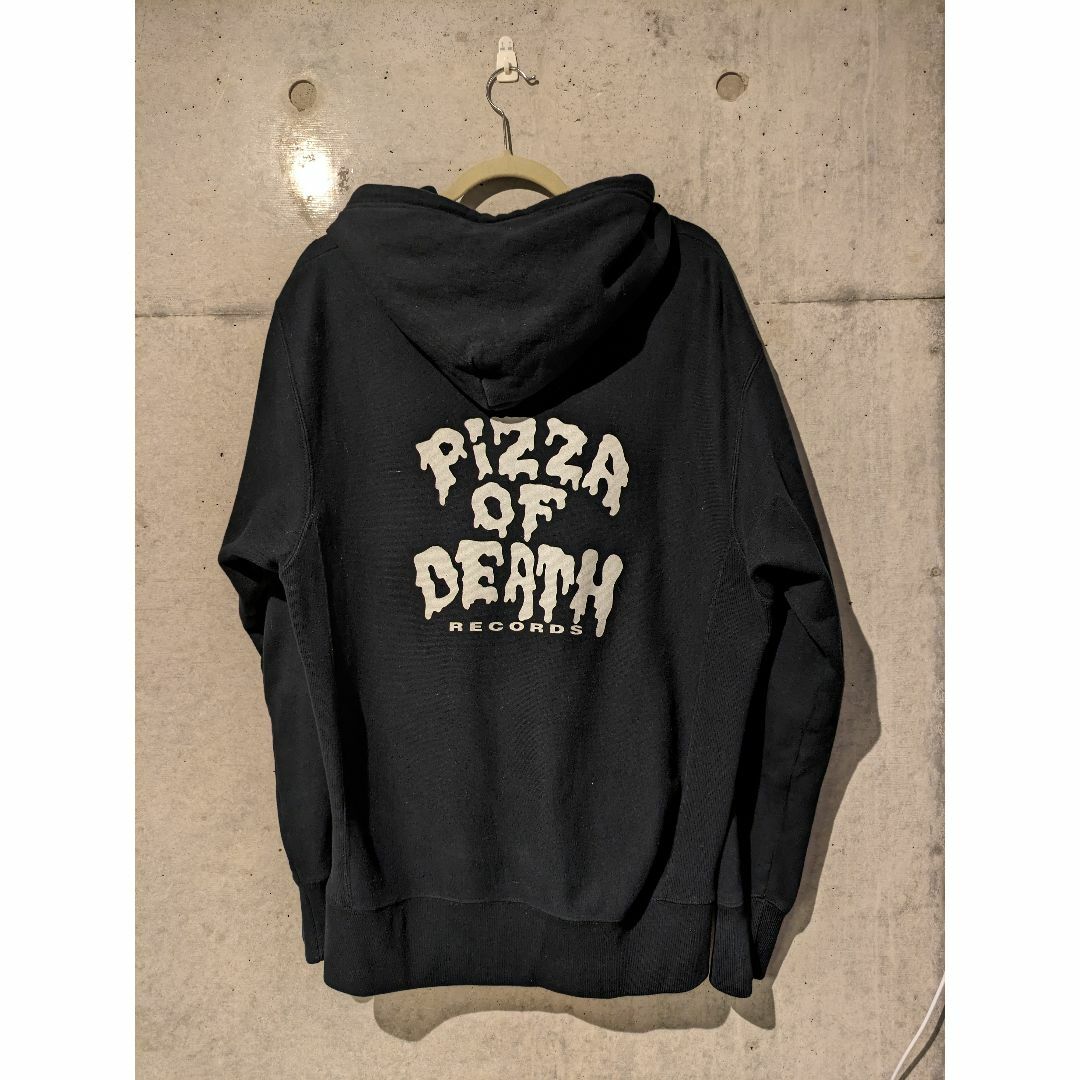 希少】PIZZA OF DEATH パーカー ZIP HOODIE LARGE-