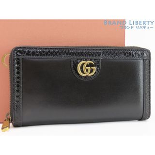 グッチ(Gucci)の未使用グッチオフィディアGGマーモントダブルGパイソンジップアラウンドウォレット(長財布)