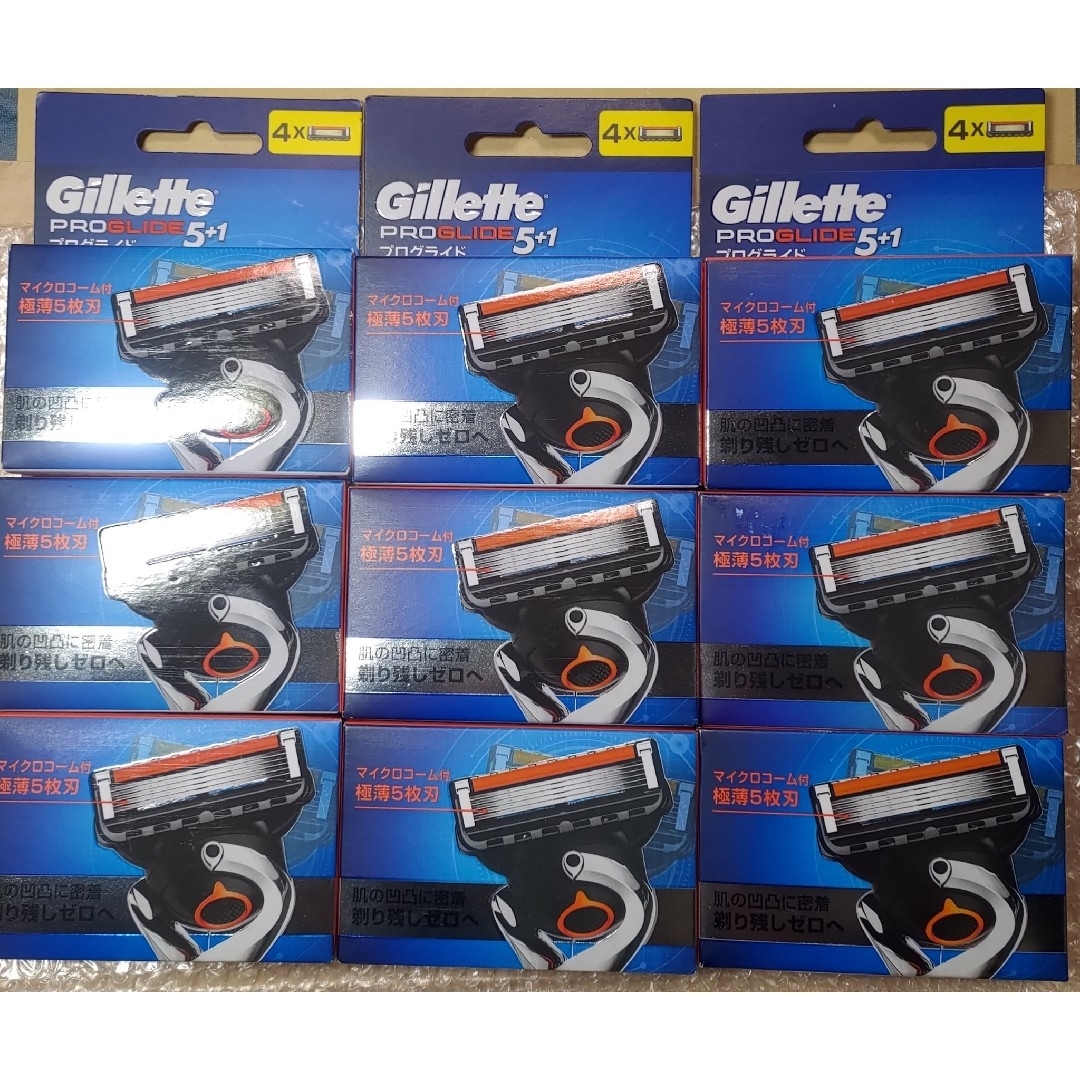 ジレット プログライド 替刃4個×9 Gillette