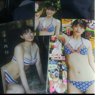 エヌエムビーフォーティーエイト(NMB48)の上西怜   セブンネット限定ポストカード付き   漫画アクション   応募用紙無(アート/エンタメ/ホビー)