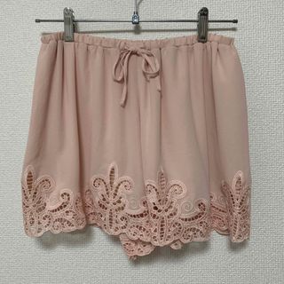 リリーブラウン(Lily Brown)のLILY BROWN　刺繍レースショートパンツ(ショートパンツ)