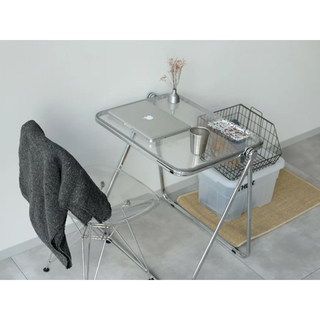 新品CASTELLI Platone クリアテーブル 折り畳みテーブル リプロの通販