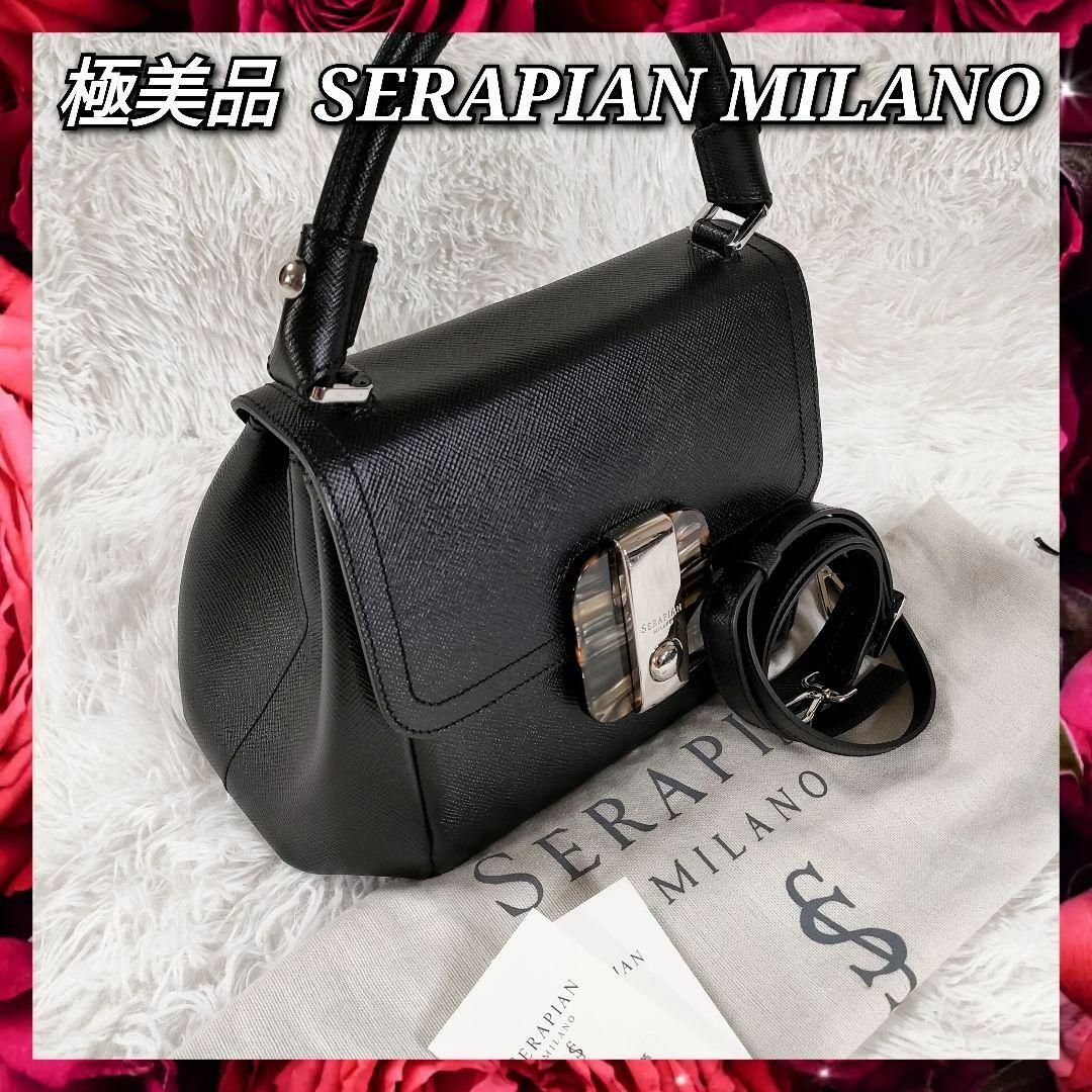 SERAPIAN(セラピアン)の極美品 SERAPIAN セラピアン 2WAY ショルダーバッグ ハンドバッグ レディースのバッグ(ハンドバッグ)の商品写真