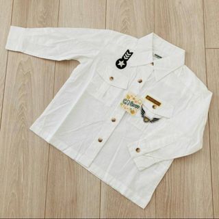 長袖シャツ CB STAFF 100cm 白　ホワイト　シャツ　子供服　キッズ(その他)