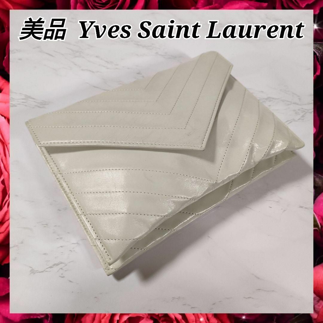 Yves Saint Laurent - 美品 SAINTLAURENT イヴサンローラン クラッチ