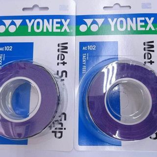 ヨネックス(YONEX)のヨネックス　ウェットスーパーグリップ AC102［3本入］ダークパープル×2個(バドミントン)