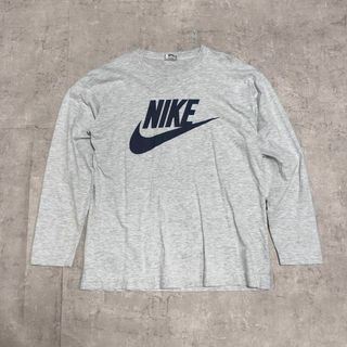 ナイキ(NIKE)のNIKE ナイキ 90s 銀タグ ロングスリーブTシャツ グレー サイズM(Tシャツ/カットソー(七分/長袖))