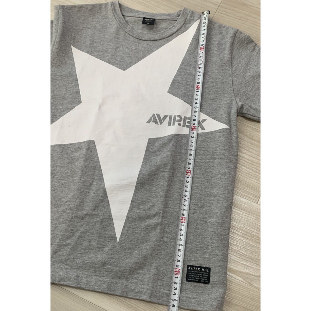 AVIREX(アヴィレックス)のアヴィレックス　AVIREX Tシャツ　グレー　M メンズのトップス(Tシャツ/カットソー(半袖/袖なし))の商品写真