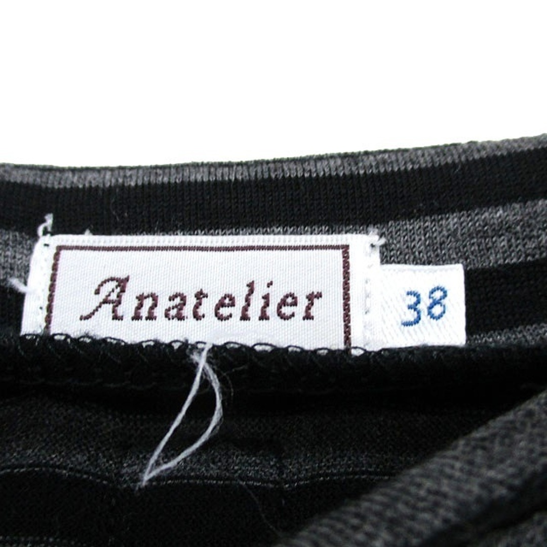 anatelier(アナトリエ)のアナトリエ ANATELIER ミニ ワンピース 七分袖 切替 リボン ウール レディースのワンピース(ミニワンピース)の商品写真