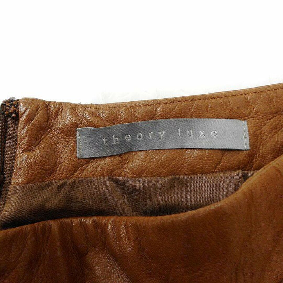 Theory luxe(セオリーリュクス)のセオリーリュクス theory luxe レザー タイトスカート ひざ丈 38 レディースのスカート(ひざ丈スカート)の商品写真