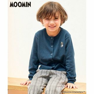 ロペピクニック(Rope' Picnic)の【ブルー系（45）】【KIDS】【MOOMIN *ROPE' PICNIC】ワンポイントカーディガン(カーディガン)