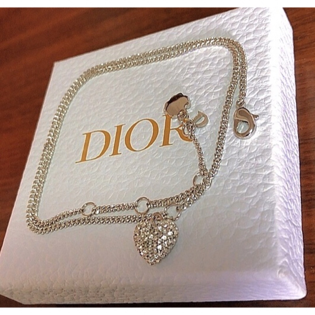 Dior ディオール ネックレス シルバー ハート 可愛い シンプル
