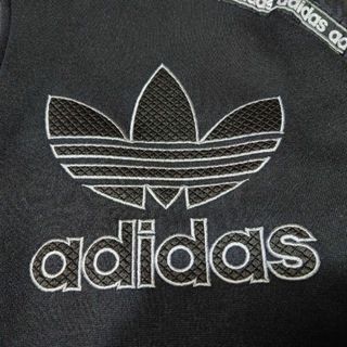 80s adidas　ビッグロゴ刺繍　キルティングジャケット　　アディダス