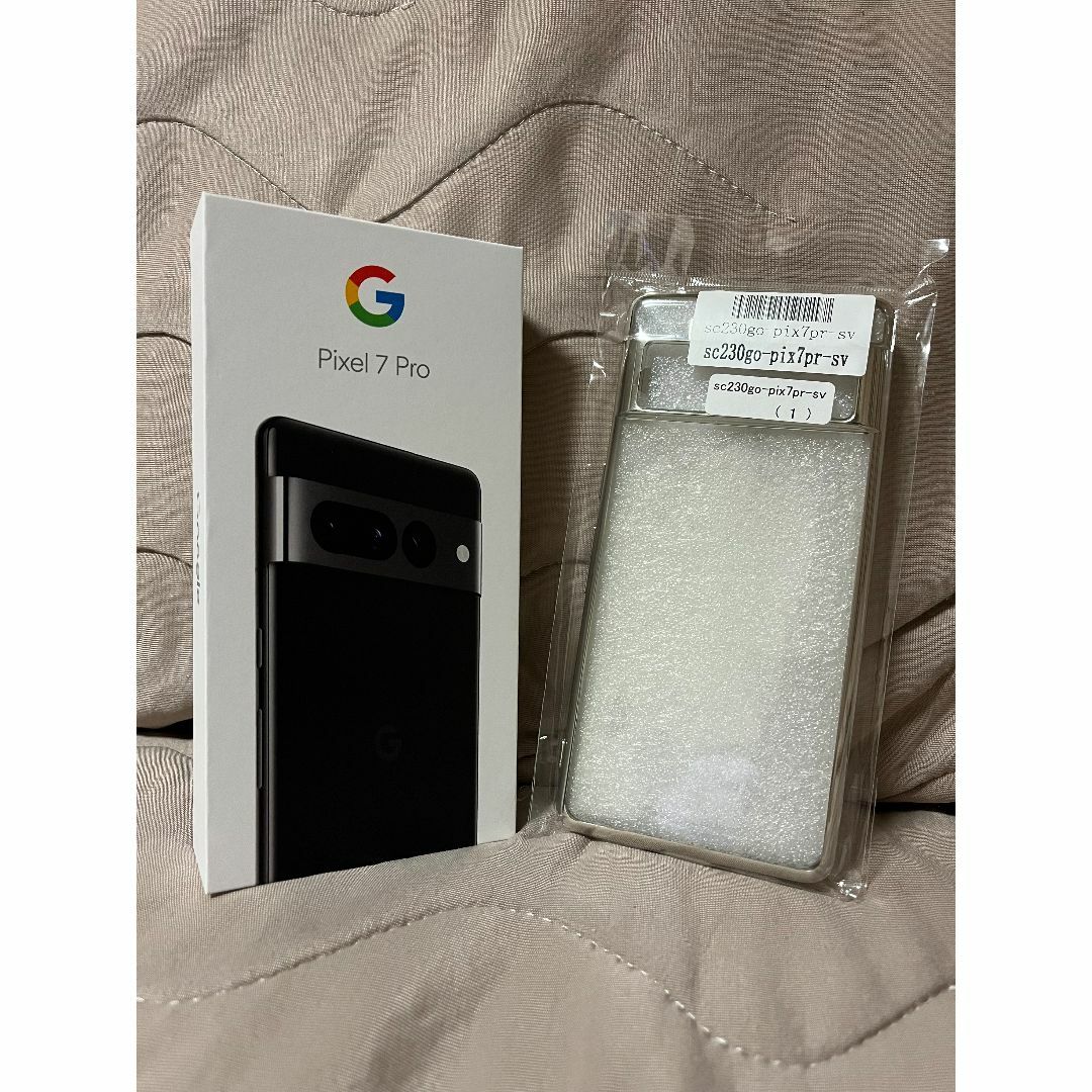 スマートフォン本体新品未使用(交換品）Google Pixel 7 Pro 256GB 黒 +