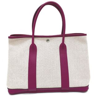 エルメス HERMES ガーデンパーティPM □P刻 カシス シルバー金具 トワルアッシュ/ネゴンダ レディース トートバッグ