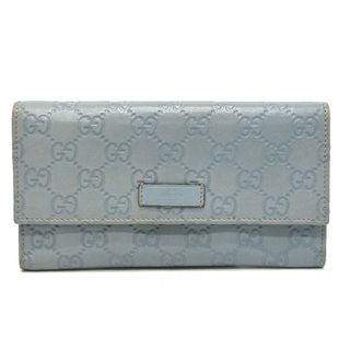 Gucci - グッチ GUCCI ロゴ 203573 長財布 シマレザー ブルーの通販 by