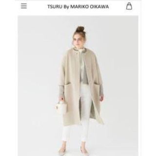 ツルバイマリコオイカワ(TSURU by Mariko Oikawa)の最終値下げ！ツルバイSoiree(Pearl) TAUPE(ロングコート)