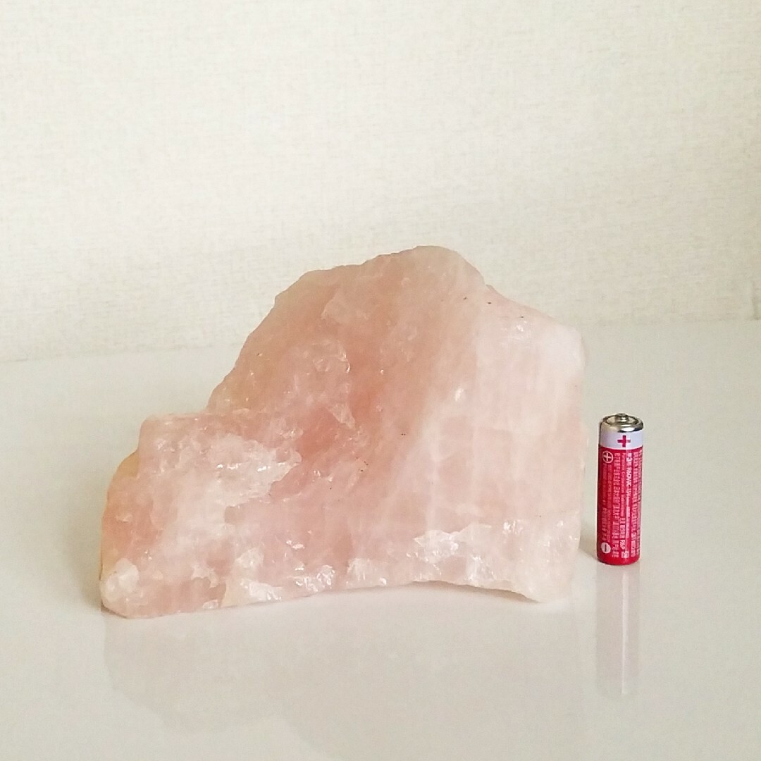 ローズクォーツ1.8㎏(紅水晶)ラフ原石パワーストーン完全天然石 ...